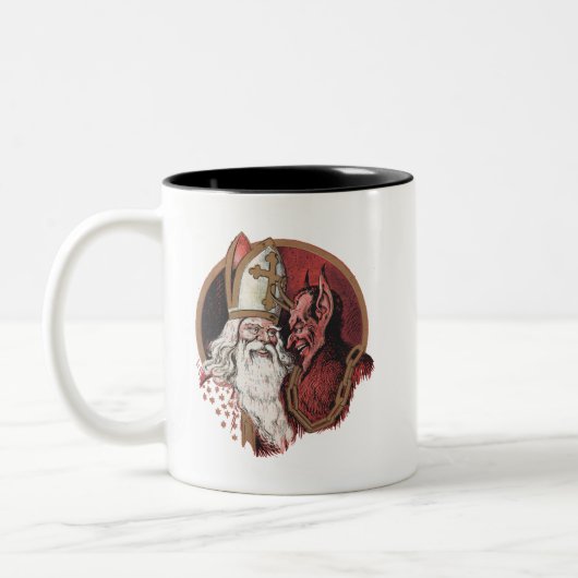 Tasse 2 Couleurs Saint Nicholas et Krampus (Gauche)