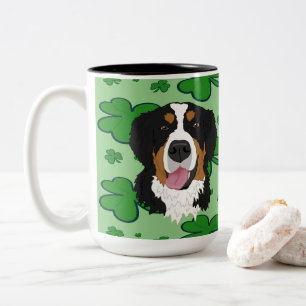 Tasse 2 Couleurs Saint Patrick’s Day Bernese Mountain Dog