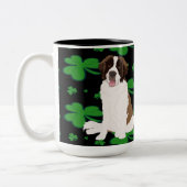Tasse 2 Couleurs Saint Patrick’s Day Saint Bernard (Gauche)