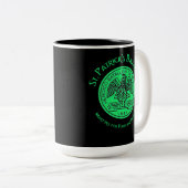 Tasse 2 Couleurs Saint Patrick's Battalion San Patricios Catholique (Devant droit)