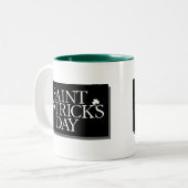 Tasse 2 Couleurs Saint Patrick's Day (Devant gauche)