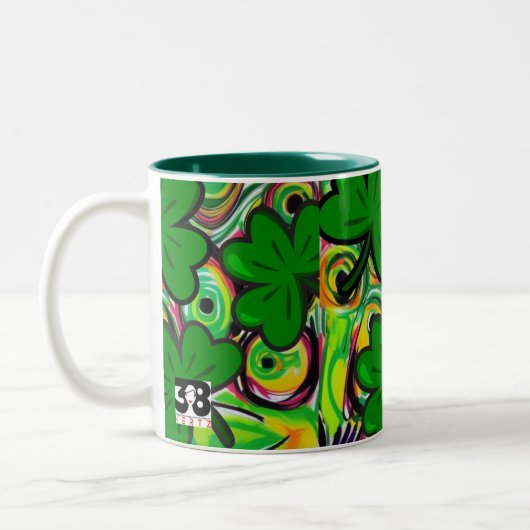 Tasse 2 Couleurs Saint Patrick's Day (Gauche)