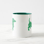 Tasse 2 Couleurs Saint Patrick's Day Dachshund (Centre)