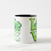 Tasse 2 Couleurs Saint Patrick's Day Love Green Irish (Centre)