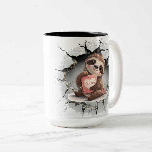 Tasse 2 Couleurs Saint Valentin (Devant droit)