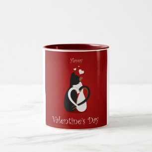 Tasse 2 Couleurs Saint Valentin Amoureux de les chats Romance