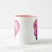 Tasse 2 Couleurs Saint Valentin au cochon (Centre)