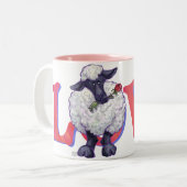 Tasse 2 Couleurs Saint Valentin au mouton (Devant gauche)