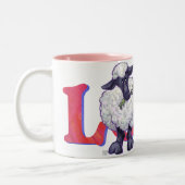 Tasse 2 Couleurs Saint Valentin au mouton (Gauche)