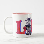 Tasse 2 Couleurs Saint-Valentin de la vache (Gauche)