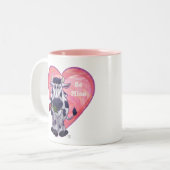Tasse 2 Couleurs Saint Valentin de la vache (Devant gauche)