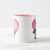 Tasse 2 Couleurs Saint Valentin de la vache (Centre)