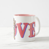 Tasse 2 Couleurs Saint Valentin de Tigre (Devant droit)