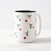 Tasse 2 Couleurs Saint Valentin des colibris (Devant droit)