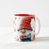 Tasse 2 Couleurs Saint Valentin Gnome (Devant droit)