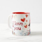 Tasse 2 Couleurs Saint Valentin Gnome (Devant gauche)
