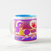 Tasse 2 Couleurs Saint-Valentin MinkMug de l'original 2014 (Devant gauche)