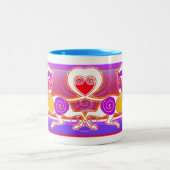 Tasse 2 Couleurs Saint-Valentin MinkMug de l'original 2014 (Centre)
