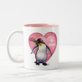 Tasse 2 Couleurs Saint-Valentin Penguin (Gauche)