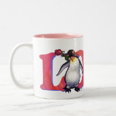 Tasse 2 Couleurs Saint-Valentin Penguin (Gauche)