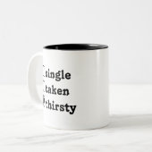 Tasse 2 Couleurs Saint Valentin personnalisé unique prise soif (Devant gauche)