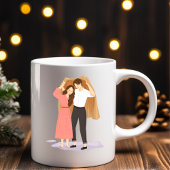 Tasse 2 Couleurs Saint Valentin pour les couples