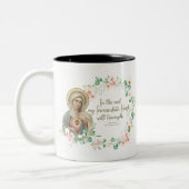 Tasse 2 Couleurs Sainte Vierge Marie Fatima Religieuse Catholique (Gauche)