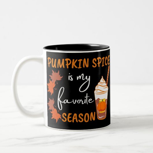 Tasse 2 Couleurs Saison automne épice citrouille automne automne (Gauche)