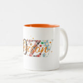 Tasse 2 Couleurs Saison cosy Retro Saison automne Thankgiving (Devant droit)