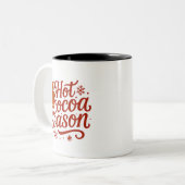 Tasse 2 Couleurs Saison du Chocolat Chaud (Devant gauche)