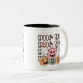 Tasse 2 Couleurs Saison Éffrayante d'Halloween (Devant droit)