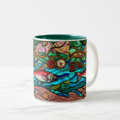 Tasse 2 Couleurs Saison saumon (Devant droit)