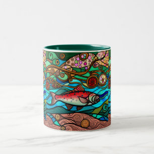 Tasse 2 Couleurs Saison saumon