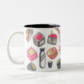 Tasse 2 Couleurs Saké à la mode mignon et baguettes de sushi (Gauche)