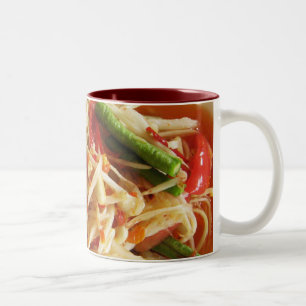 Tasse 2 Couleurs Salade de papaye épicée [Som Tam] ... Cuisine thaï