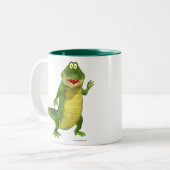 Tasse 2 Couleurs Salé le crocodile (Devant gauche)