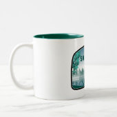Tasse 2 Couleurs Salem Lake North Carolina Deer (Gauche)