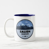 Tasse 2 Couleurs Salish Mountains Montana Camping (Gauche)