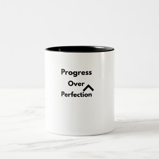 Tasse 2 Couleurs Salle de musculation Powerlifting Progresser plutô (Centre)
