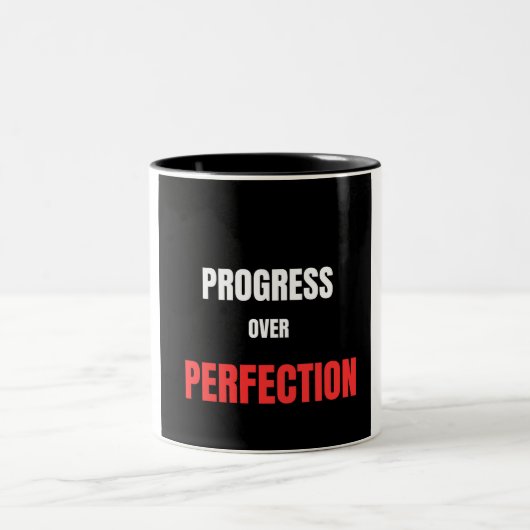 Tasse 2 Couleurs Salle de musculation Powerlifting Progresser plutô (Centre)