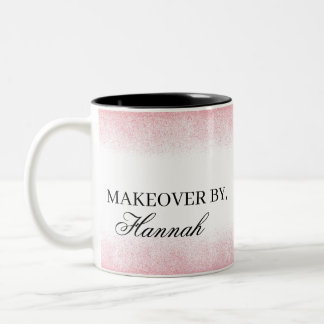 Tasse 2 Couleurs Salon de beauté Lite Parties scintillant rose