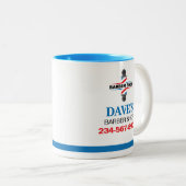 Tasse 2 Couleurs Salon de coiffure (Devant droit)