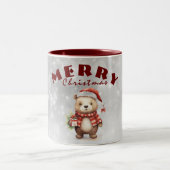 Tasse 2 Couleurs Salutation de Noël (Centre)