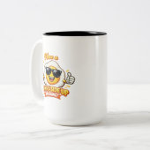 Tasse 2 Couleurs Salutation Matinale - cellente (Devant gauche)