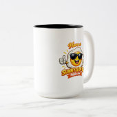 Tasse 2 Couleurs Salutation Matinale - cellente (Devant droit)