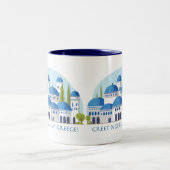 Tasse 2 Couleurs Salutations de Greece Retro (Centre)