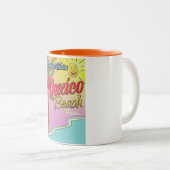 Tasse 2 Couleurs Salutations de Mexico Beach Floride (Devant droit)