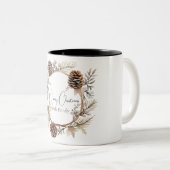 Tasse 2 Couleurs Salutations de Noël (Devant droit)