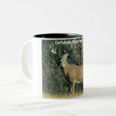 Tasse 2 Couleurs Salutations de Noël (Devant gauche)