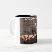 Tasse 2 Couleurs Salutations de Noël (Devant gauche)